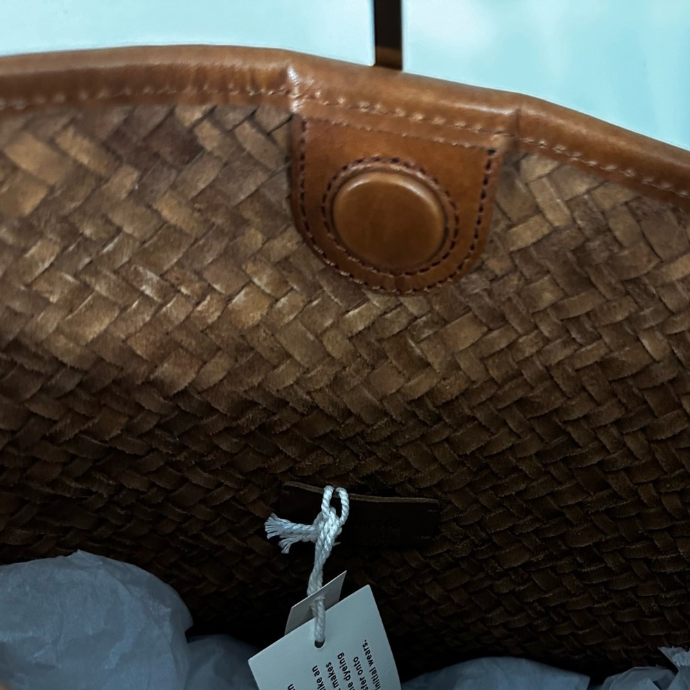 Madewell handwoven shoulder bag - caramel leather - Picture 6 of 8